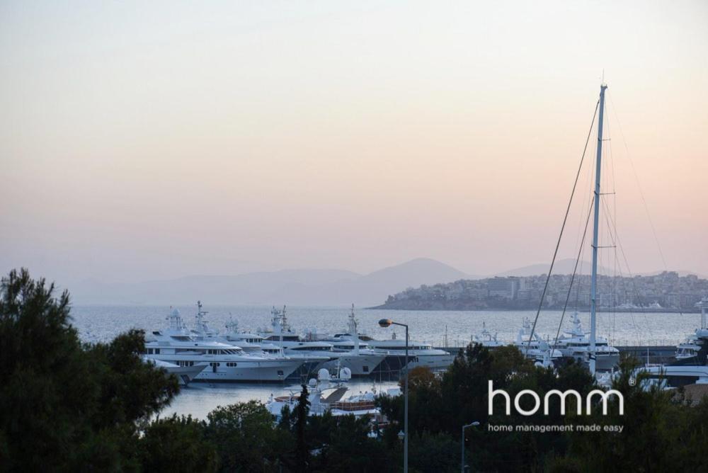 Apartamento 95M² Homm Spectacular Flisvos Marina Sea View Flat Atenas Exterior foto